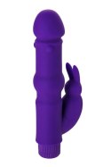 A-TOYS, Vibrator with clitoral stim, Silicone, Purple, 18 cm A-TOYS, Vibrator with clitoral stim, Silicone, Purple, 18 cm