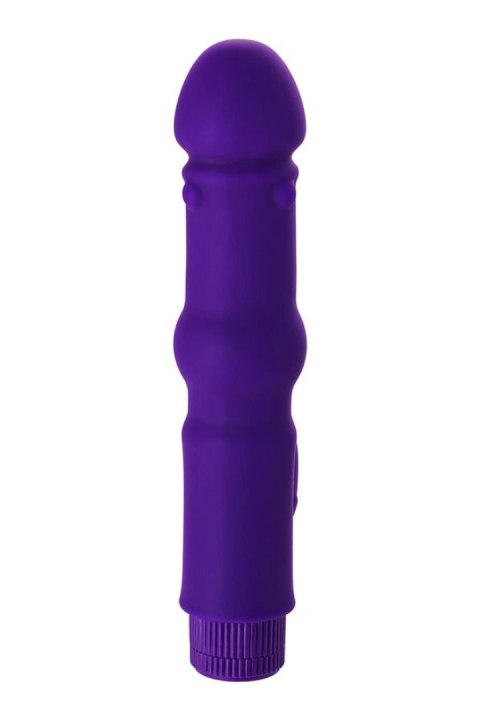 A-TOYS, Vibrator with clitoral stim, Silicone, Purple, 18 cm A-TOYS, Vibrator with clitoral stim, Silicone, Purple, 18 cm