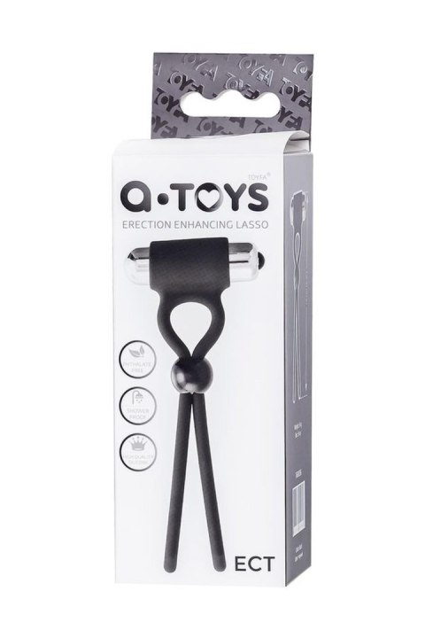 A-Toys Erection enhancing lasso Ect , black, silicone, 14cm A-Toys Erection enhancing lasso Ect , black, silicone, 14cm