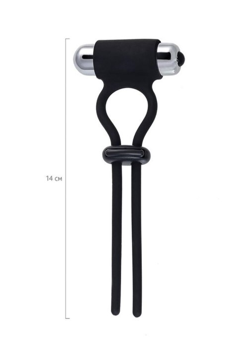 A-Toys Erection enhancing lasso Jat , black, silicone, 14cm A-Toys Erection enhancing lasso Jat , black, silicone, 14cm