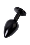 Black anal plug TOYFA Metal,with a ruby colored gem Black anal plug TOYFA Metal,with a ruby colored gem
