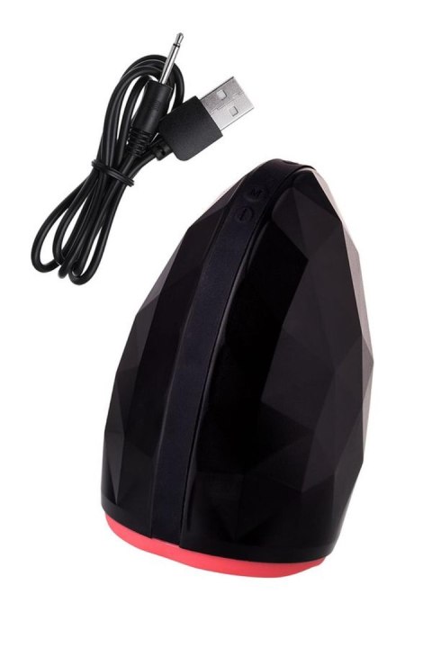EROTIST Magma; Rechargeable masturbator with heating, Silicone, Black, 12 cm EROTIST Magma; Rechargeable masturbator with heating, Silicone, Black, 12 cm