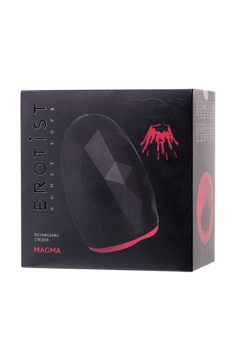 EROTIST Magma; Rechargeable masturbator with heating, Silicone, Black, 12 cm EROTIST Magma; Rechargeable masturbator with heating, Silicone, Black, 12 cm