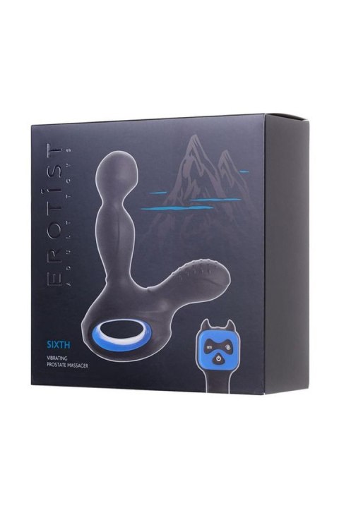 EROTIST SIXTH Prostate Massager vibro with heating silicone black 14.5 cm EROTIST SIXTH Prostate Massager vibro with heating silicone black 14.5 cm