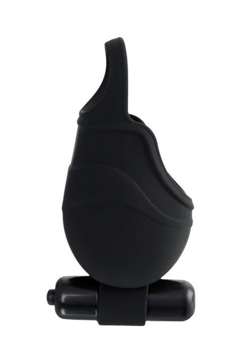 EROTIST Scrotum cover with an erection ring and vibration Attraction, silicone, black, 6.5 cm EROTIST Scrotum cover with an erection ring and vibration Attraction, silicone, black, 6.5 cm