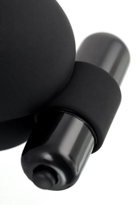 EROTIST Scrotum cover with an erection ring and vibration Attraction, silicone, black, 6.5 cm EROTIST Scrotum cover with an erection ring and vibration Attraction, silicone, black, 6.5 cm