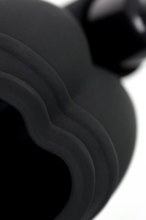 EROTIST Scrotum cover with an erection ring and vibration Attraction, silicone, black, 6.5 cm EROTIST Scrotum cover with an erection ring and vibration Attraction, silicone, black, 6.5 cm