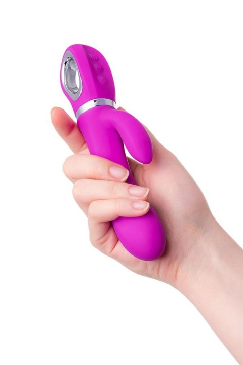 JOS JOLY, Vibrator with clitoral stimulator with WOW mode, silicone, fuchsia, 19.6 cm JOS JOLY, Vibrator with clitoral stimulator with WOW mode, silicone, fuchsia, 19.6 cm