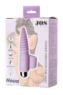 JOS NOVA, Finger vibrator for anal stimulation, silicone, powder pink, 9 cm JOS NOVA, Finger vibrator for anal stimulation, silicone, powder pink, 9 cm