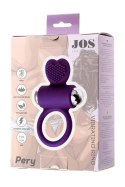 JOS PERY, Vibrating ring with cilia, silicone, violet, 9 cm JOS PERY, Vibrating ring with cilia, silicone, violet, 9 cm