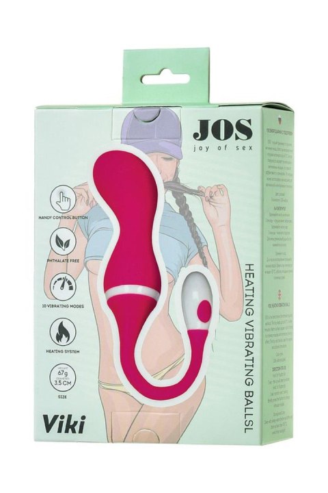 JOS VIKI Heated Balls, Silicone, Pink, o3.5 cm JOS VIKI Heated Balls, Silicone, Pink, o3.5 cm