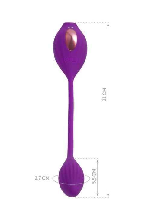 JOS Vacuum clitoris stimulator Ginny, silicone, purple, 31 cm JOS Vacuum clitoris stimulator Ginny, silicone, purple, 31 cm