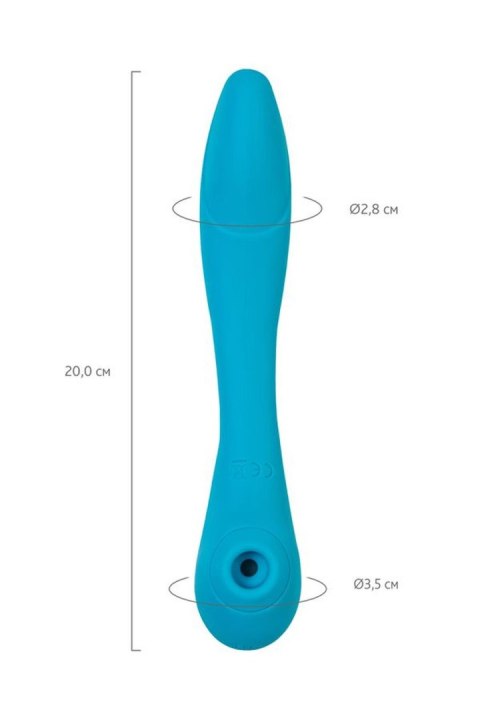 Multifunctional vibrator L'Eroina Cycla, silicone, blue, 20 cm Multifunctional vibrator L'Eroina Cycla, silicone, blue, 20 cm