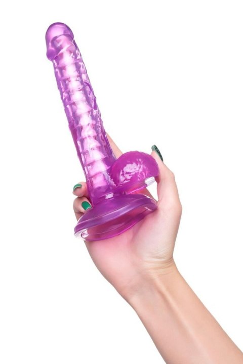 Realistic dildo A-Toys by TOYFA Celiam, TPE, purple, 20.5 cm Realistic dildo A-Toys by TOYFA Celiam, TPE, purple, 20.5 cm