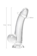 Realistic dildo A-Toys by TOYFA Cryst, TPE, transparent, 15 cm Realistic dildo A-Toys by TOYFA Cryst, TPE, transparent, 15 cm