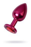 Red anal plug TOYFA Metal with red gem Red anal plug TOYFA Metal with red gem