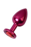 Red anal plug TOYFA Metal with red gem Red anal plug TOYFA Metal with red gem