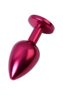 Red anal plug TOYFA Metal with red gem Red anal plug TOYFA Metal with red gem