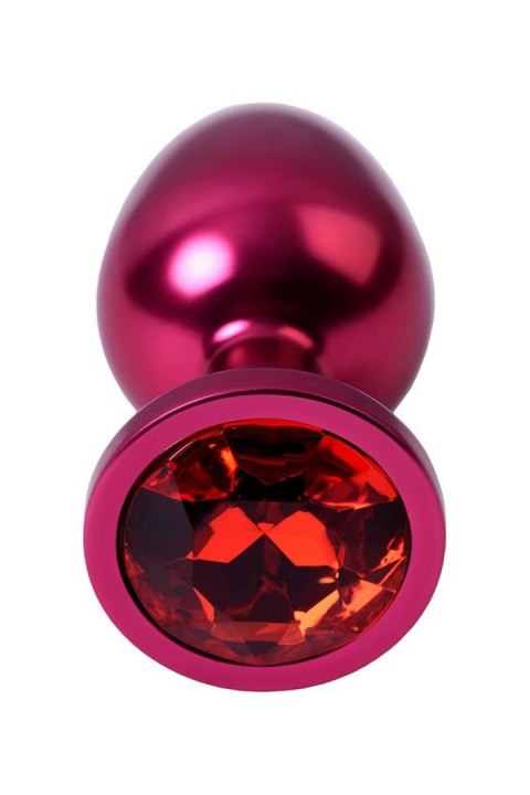 Red anal plug TOYFA Metal with red gem Red anal plug TOYFA Metal with red gem