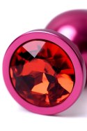 Red anal plug TOYFA Metal with red gem Red anal plug TOYFA Metal with red gem