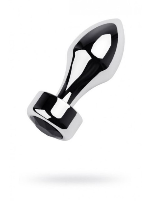 Silver anal plug TOYFA Metal with black round-shaped gem, length 8,2 cm, diameter 2,5-3,8 cm, weight 210 gr Silver anal plug TOYFA Metal with black round-shaped gem, length 8,2 cm, diameter 2,5-3,8 cm, weight 210 gr