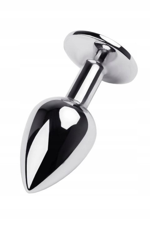 Silver anal plug TOYFA Metal with blue round-shaped gem Silver anal plug TOYFA Metal with blue round-shaped gem