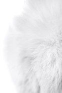 Silver anal plug TOYFA Metal with faux fur Silver anal plug TOYFA Metal with faux fur
