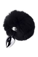 Silver anal plug TOYFA Metal with faux fur Silver anal plug TOYFA Metal with faux fur