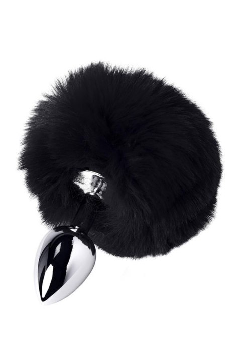Silver anal plug TOYFA Metal with faux fur Silver anal plug TOYFA Metal with faux fur