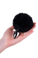 Silver anal plug TOYFA Metal with faux fur Silver anal plug TOYFA Metal with faux fur
