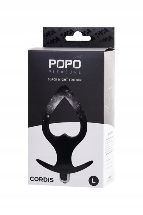 TOYFA POPO Pleasure Anal Plug Cordis L Vibro Black TOYFA POPO Pleasure Anal Plug Cordis L Vibro Black