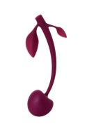 Wild cherry JOS pleasure ball with a ball inside and flexible tail color:cherry Wild cherry JOS pleasure ball with a ball inside and flexible tail color:cherry