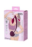 Wild cherry JOS pleasure ball with a ball inside and flexible tail color:cherry Wild cherry JOS pleasure ball with a ball inside and flexible tail color:cherry
