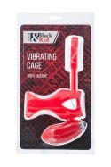 Black & Red, Penis ring with vibration, clitoral stimulation, silicone, red 14.5 cm Black & Red, Penis ring with vibration, clitoral stimulation, silicone, red 14.5 cm