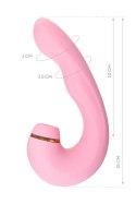 JOS Multifunctional clitoral stimulator JUNA, pink, 15 cm JOS Multifunctional clitoral stimulator JUNA, pink, 15 cm