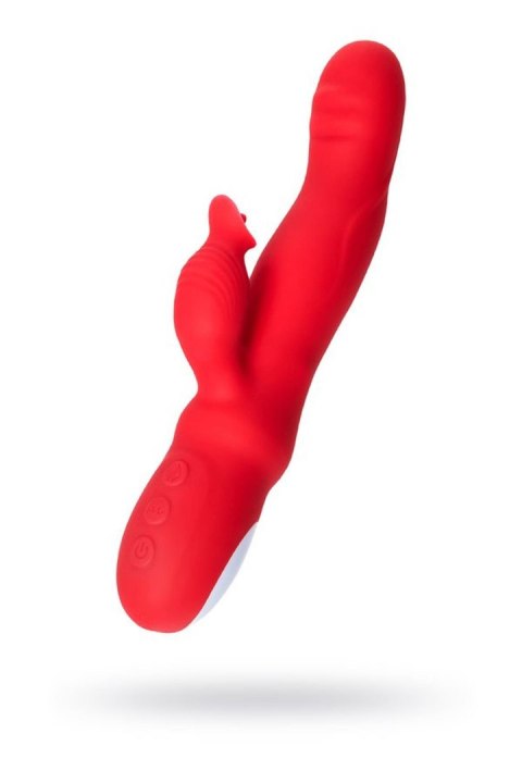 JOS Redli vibrator with moving head, silicone, red, 21 cm JOS Redli vibrator with moving head, silicone, red, 21 cm