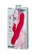 JOS Redli vibrator with moving head, silicone, red, 21 cm JOS Redli vibrator with moving head, silicone, red, 21 cm