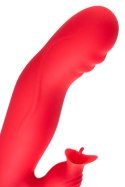 JOS Redli vibrator with moving head, silicone, red, 21 cm JOS Redli vibrator with moving head, silicone, red, 21 cm