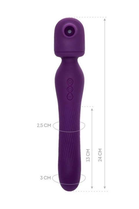JOS Stimulator 2 in 1 Kisom, silicone, purple, 13 cm JOS Stimulator 2 in 1 Kisom, silicone, purple, 13 cm
