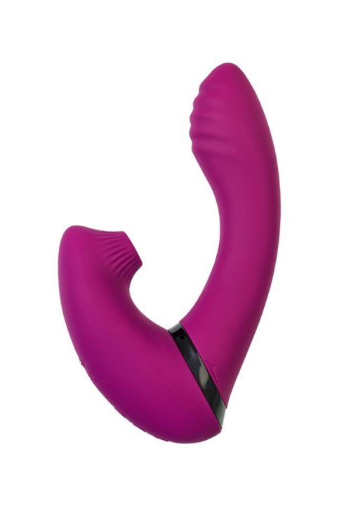 JOS Vibrator with clitoral stimulator JOS Spin, silicone, purple, 23 cm JOS Vibrator with clitoral stimulator JOS Spin, silicone, purple, 23 cm