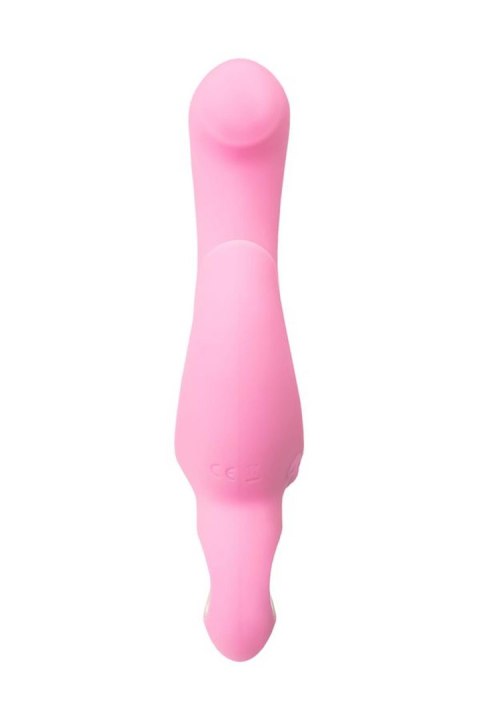 JOS Vibrator with clitoral stimulator JOS Twistme, silicone, pink, 19.5 cm JOS Vibrator with clitoral stimulator JOS Twistme, silicone, pink, 19.5 cm