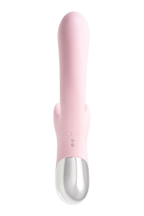 JOS Vibrator with clitoral stimulator Patti with moving tongue, silicone, red, 24 cm JOS Vibrator with clitoral stimulator Patti with moving tongue, silicone, red, 24 cm