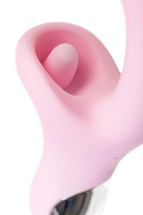 JOS Vibrator with clitoral stimulator Patti with moving tongue, silicone, red, 24 cm JOS Vibrator with clitoral stimulator Patti with moving tongue, silicone, red, 24 cm