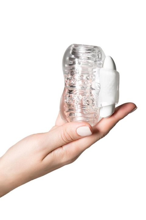 Lingam Khani, Vibrating Masturbator, TPE, Transparent, 9 cm Lingam Khani, Vibrating Masturbator, TPE, Transparent, 9 cm
