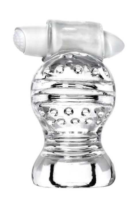 Lingam Shakti, Vibrating Masturbator, TPE, Transparent, 9 cm Lingam Shakti, Vibrating Masturbator, TPE, Transparent, 9 cm