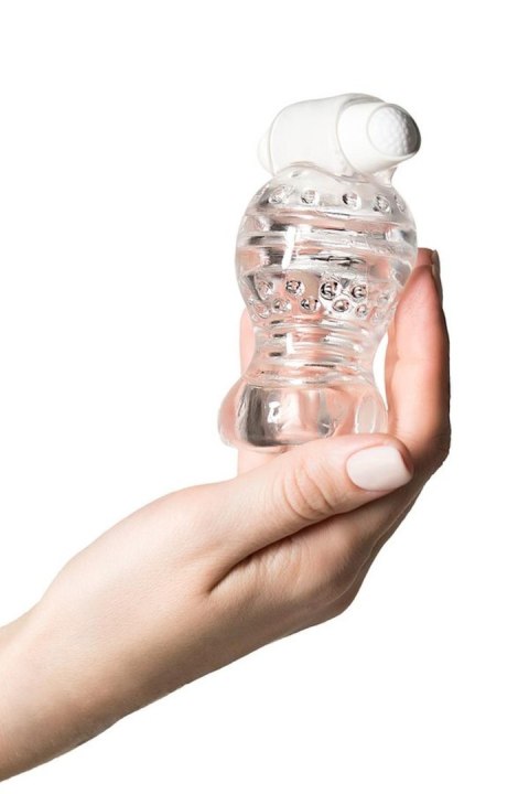 Lingam Shakti, Vibrating Masturbator, TPE, Transparent, 9 cm Lingam Shakti, Vibrating Masturbator, TPE, Transparent, 9 cm