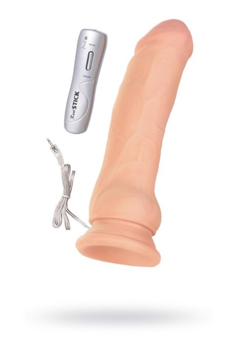 RealStick Elite, Vibrator on a suction cup, body, 7 vibration modes, 17 cm RealStick Elite, Vibrator on a suction cup, body, 7 vibration modes, 17 cm