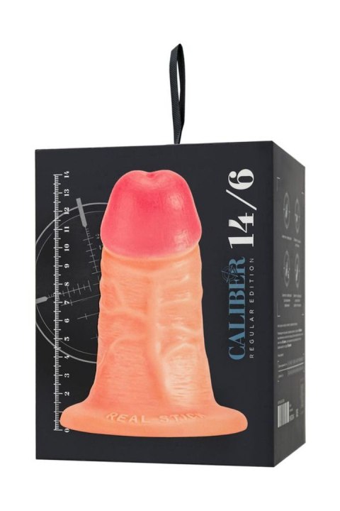 Realistic dildo Caliber 14/6 , PVC, flesh, length 14cm, diameter 6cm Realistic dildo Caliber 14/6 , PVC, flesh, length 14cm, diameter 6cm