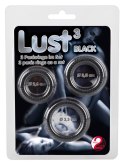 Lust 3 Cock Rings black Lust 3 Cock Rings black