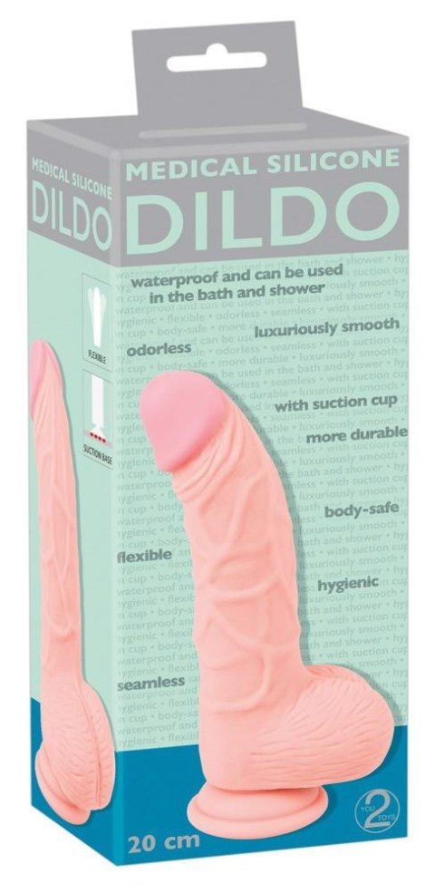 Medical Silicone Dildo 20 cm Medical Silicone Dildo 20 cm